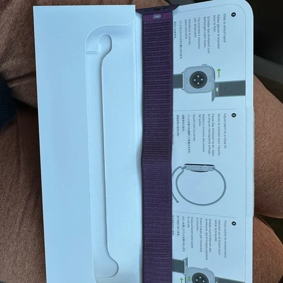 Brand NEW- Apple Watch series 10 Plum Sport Loop -46MM